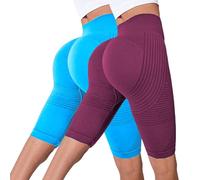 3D Legging Womens High Waisted Plus Size Compression Tummy Control Shorts | Leggings for Women, Solid Color, Seamless, Butt Lift Yoga Shorts, for Gym Yoga Running Cycling