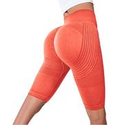 3D Legging Womens High Waisted Plus Size Compression Tummy Control Shorts | Leggings for Women, Solid Color, Seamless, Butt Lift Yoga Shorts, for Gym Yoga Running Cycling