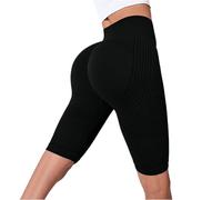 3D Legging Womens High Waisted Plus Size Compression Tummy Control Shorts | Leggings for Women, Solid Color, Seamless, Butt Lift Yoga Shorts, for Gym Yoga Running Cycling