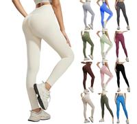 3D Leggings Women's Anti Cellulite Compression Leggings High Waist Push Up Yoga Trousers with Abdominal Control Opaque Figure Shaping Booty Lifting Fitness Sports Trousers Stretch Comfortable for