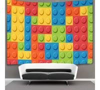 3D Legos Print Wall Blanket Home Decoration Bedding Poster Wall Art Tapestry Tapestry Wall Hanging Soft Polyester for Living Room Bedroom Dorm Deco 70cmx100cm