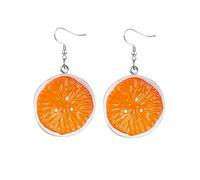 3D Lemon Earrings for Women Charm Lemons Drop Dangle Earrings Cute Statement Fruit Earring Jewelry, Middle, Resin, No Gemstone