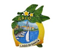 3D Lemon of Salo Lake Garda Italy Fridge Magnet Travel Souvenir Refrigerator Decoration Magnetic Sticker Hand Painted Craft