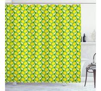 3D Lemon Shower Curtain, Lemon Bathroom Curtain Polyester Fabric Waterproof Shower Curtains, Shower Curtain Mould Proof with 8 Hooks, 150 x 180 cm 5810-FG