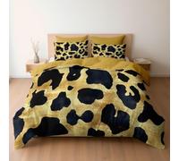 3D Leopard Print Teens Adults Fashion King Bedding Quilt Cover Sets Animals Printed Ultra Soft 3pcs Bedroom Comforter Covers with Zipper b/298