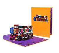3D Letters Birthday Card Handwriting Blessing, German