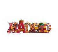 3D Letters Madrid Refrigerator Fridge Magnet Tourist Souvenirs Handmade Resin Craft Magnetic Stickers Home Kitchen Decoration Travel Gift