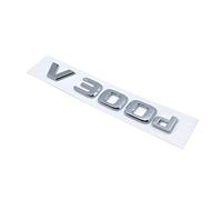 3D Letters V250d V300d NIGHT EDITION ABS Emblem For Mercedes Benz V Class W447 Car Badge Trunk Nameplate Logo Sticker(Silver V300d)