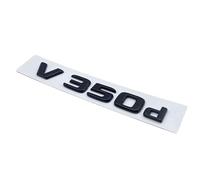 3D Letters V250d V300d NIGHT EDITION ABS Emblem For Mercedes Benz V Class W447 Car Badge Trunk Nameplate Logo Sticker(Glossy black V350d)