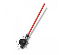 3D Light FX 50030 Star Wars Darth Vader Hand and Light Saber 3D Deco Light, Plastic, Black/Red