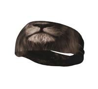 3D Lion FallHair Bands for Men Woman Headband Running Headband Sweat Wicking Gym