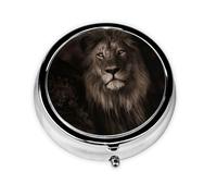 3D Lion FallMeta Pill Box 3 Compartment Medicine Case,Portable Organizer