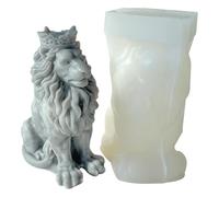 3D Lion Mold - Silicone Candy Mold, Creative Ice Tray Molds | Lion Nonstick Silicone Soap Molds Candles Chocolate Mould, Edible Resin Mold