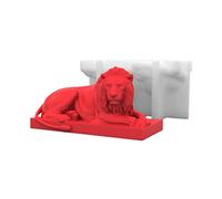 3D Lion Statue Silicone Mold Aroma Candle Making Mold Cake Pan Chocolate Mold Handmade Soap Resin Mold