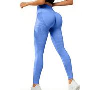 3D lipedema Compression Gym Leggings for Women UK Anti Cellulite Lymphatic Drainage Butt Lifting Tights High Waisted Resistance Band Seamless Tummy Control Crazy Yoga Pants Sky Blue M