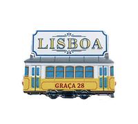 3D Lisbon Portugal GRACA Tram Refrigerator Fridge Magnet Tourist Souvenirs Handmade Resin Craft Magnetic Stickers Home Kitchen Decoration Travel Gift