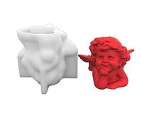 3D Little Angel Shaped Silicone Molds Epoxy Resin Mold Molds Ornament Making Tool for Making Supplies Soap for Soap