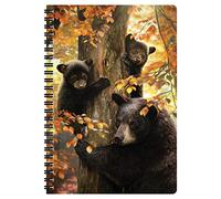 3D LiveLife A5 Notebook - A Mother's Watch from Deluxebase. Spiral Bound Lined Notebook with 80 Recycled Pages, 3D Bear Art Notebooks for Work, Gifts and School Supplies, (21 x 14.5 cm).