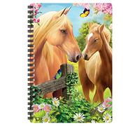 3D LiveLife A5 Notebook - Greener Pastures from Deluxebase. 80 Page Lenticular 3D Horse Notebook. Superb school or office stationery with artwork licensed from renowned artist Michael Searle