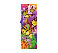 3D LiveLife Bookmark - Butter Flutter from Deluxebase. Cute Lenticular Butterfly Page Marker. Animal Themed Accessories for Book Lovers. Small Gifts for Men, Women, Writers and Teachers.