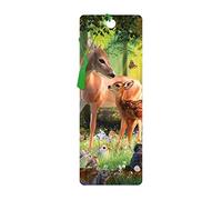 3D LiveLife Bookmark - Deer at Dawn from Deluxebase. Cute Lenticular Deer Page Marker. Animal Themed Accessories for Book Lovers. Small Gifts for Men, Women, Writers and Teachers.