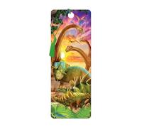 3D LiveLife Bookmark - Dino Delight from Deluxebase. Cute Lenticular Dinosaur Page Marker. Animal Themed Accessories for Book Lovers. Small Gifts for Men, Women, Writers and Teachers.