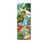 3D LiveLife Bookmark - Dinosaur Mountain from Deluxebase. Cute Lenticular Dinosaur Page Marker. Animal Themed Accessories for Book Lovers. Small Gifts for Men, Women, Writers and Teachers.