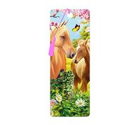 3D LiveLife Bookmark - Greener Pastures from Deluxebase. Cute Lenticular Horse Page Marker. Animal Themed Accessories for Book Lovers. Small Gifts for Men, Women, Writers and Teachers.