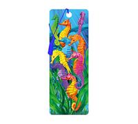 3D LiveLife Bookmark - Hilarious Hippocampus from Deluxebase. A Seahorse Bookmark with lenticular 3D Artwork Licensed from Renowned Artist Michael Searle