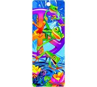 3D LiveLife Bookmark - Hip Hop Frog from Deluxebase. An Animal Bookmark with lenticular 3D Artwork Licensed from Renowned Artist Michael Searle