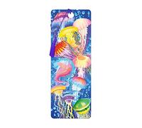 3D LiveLife Bookmark - Jelly Jiggle from Deluxebase. Cute Lenticular Jellyfish Page Marker. Animal Themed Accessories for Book Lovers. Small Gifts for Men, Women, Writers and Teachers.