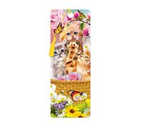 3D LiveLife Bookmark - Kitten Fun Time from Deluxebase. A Kitten Bookmark with lenticular 3D Artwork Licensed from Renowned Artist Michael Searle