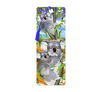 3D LiveLife Bookmark - Koala Cuddle from Deluxebase. A Koala Bookmark with lenticular 3D Artwork Licensed from Renowned Artist Michael Searle