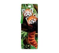 3D LiveLife Bookmark - Red Pandas from Deluxebase. Cute Lenticular Panda Page Marker. Animal Themed Accessories for Book Lovers. Small Gifts for Men, Women, Writers and Teachers.