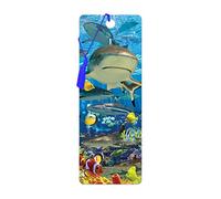 3D LiveLife Bookmark - Shark Reef from Deluxebase. A Shark Bookmark with lenticular 3D Artwork Licensed from Renowned Artist David Penfound