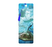 3D LiveLife Bookmark - Sting Rays from Deluxebase. Cute Lenticular Sting Ray Page Marker. Animal Themed Accessories for Book Lovers. Small Gifts for Men, Women, Writers and Teachers.