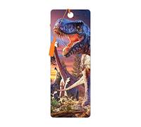 3D LiveLife Bookmark - T-Rex Attack from Deluxebase. Cute Lenticular Dinosaur Page Marker. Animal Themed Accessories for Book Lovers. Small Gifts for Men, Women, Writers and Teachers.