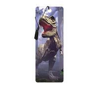 3D LiveLife Bookmark - T-Rex Scene from Deluxebase. Cute Lenticular Dinosaur Page Marker. Dino Themed Accessories for Book Lovers. Small Gifts for Men, Women, Writers and Teachers.