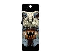 3D LiveLife Bookmark - T-Rex Skull from Deluxebase. Cute Lenticular Dinosaur Page Marker. Animal Themed Accessories for Book Lovers. Small Gifts for Men, Women, Writers and Teachers.