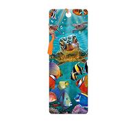 3D LiveLife Bookmark - Tiny Bubbles from Deluxebase. A Sea Turtle Bookmark with lenticular 3D Artwork Licensed from Renowned Artist Steve Sundram