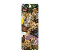 3D LiveLife Bookmark - Treetop Leopards from Deluxebase. Cute Lenticular Leopard Page Marker. Animal Themed Accessories for Book Lovers. Small Gifts for Men, Women, Writers and Teachers.