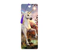 3D LiveLife Bookmark - Unicorn Evening Star from Deluxebase. Cute Lenticular Unicorn Page Marker. Animal Themed Accessories for Book Lovers. Small Gifts for Men, Women, Writers and Teachers.