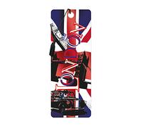 3D LiveLife Bookmark - Union Jack from Deluxebase. Cute Lenticular London Page Marker. British Themed Accessories for Book Lovers. Small Gifts for Men, Women, Writers and Teachers.
