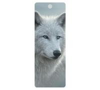 3D LiveLife Bookmark - White Out from Deluxebase. Cute Lenticular Wolf Page Marker. Animal Themed Accessories for Book Lovers. Small Gifts for Men, Women, Writers and Teachers.
