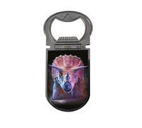 3D LiveLife Bottle Openers - Triceratops from Deluxebase. Dinosaur Magnetic Drink Opener with Lenticular 3D Image. Fridge Magnet Gifts for Kitchen and Bar Accessories.