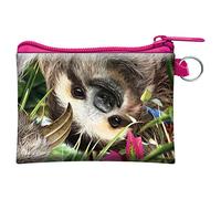 3D LiveLife Coin Purse - Hangin' Around from Deluxebase. Lenticular Sloth Themed Wallet Featuring Secure Zip, Compact Design for Cash and Card Storage. Perfect Wild Animal Gift.