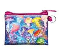 3D LiveLife Coin Purse - Jelly Jiggle from Deluxebase. Lenticular Jellyfish Themed Wallet Featuring Secure Zip, Compact Design for Cash and Card Storage. Perfect Ocean Animal Gift.