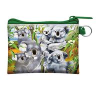 3D LiveLife Coin Purse - Koala Cuddle from Deluxebase. Lenticular Animal Themed Wallet Featuring Secure Zip, Compact Design for Cash and Card Storage. Perfect Wild Animal Gift.