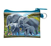3D LiveLife Coin Purse - Pachyderm Pals from Deluxebase. Lenticular 3D Elephant Purse. Cash, Coin and Card Holder with Secure Zip Featuring Artwork Licensed from Renowned Michael Searle