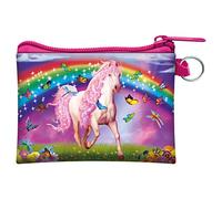 3D LiveLife Coin Purse - Pink Pony Dazzle from Deluxebase. Lenticular Farm Themed Wallet Featuring Secure Zip, Compact Design for Cash and Card Storage. Perfect Equestrian Gift.